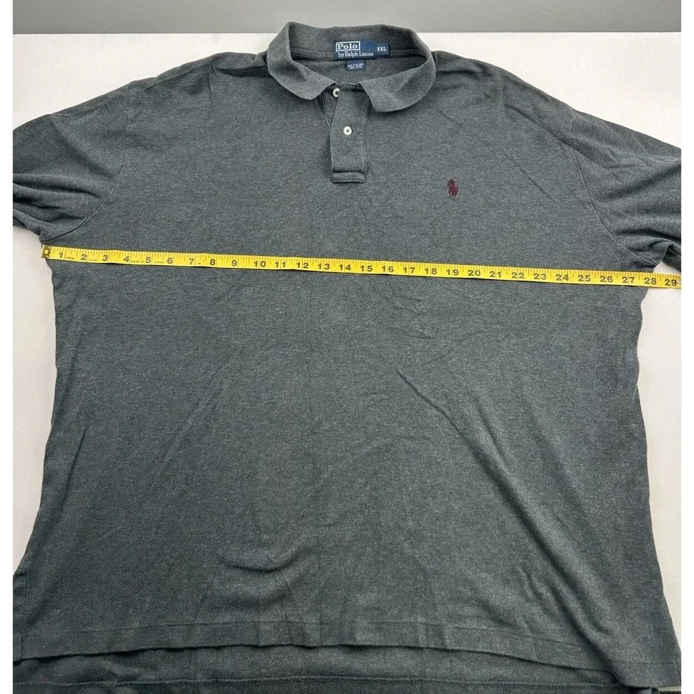 Vintage Polo Ralph Lauren Long Sleeve Gray Shirt Mens XXL Pony Logo‎